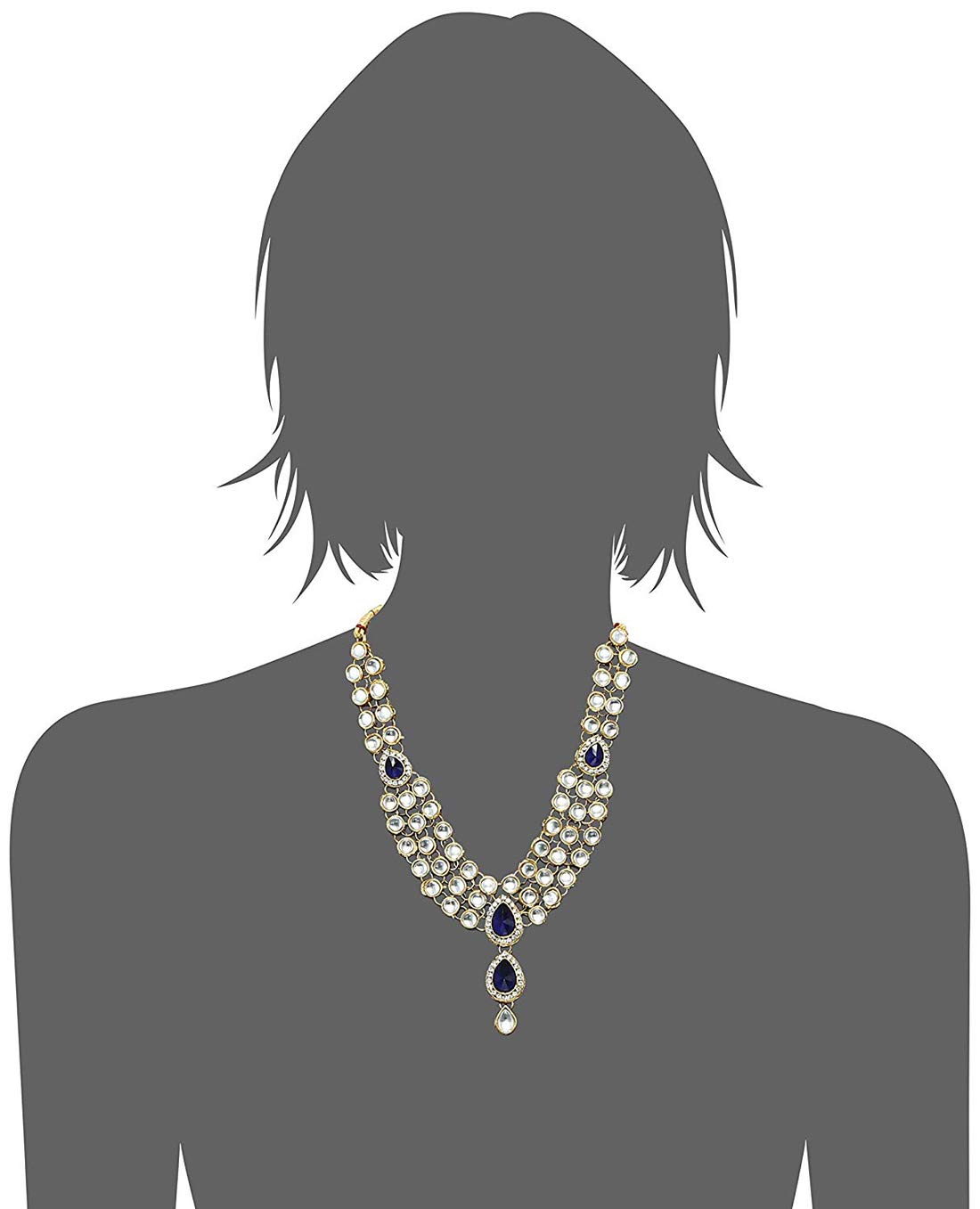 Kundan Traditional Necklace Set (8408s)