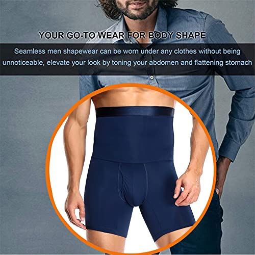 TOPELLER Shorts masculinos com controle de barriga, cintura alta, emagrecedor, modelador de compress