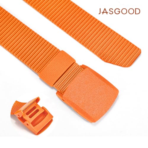 Image of JASGOOD Nylon Canvas Breathable Military Tactical Men Waist Belt With Plastic Buckle
