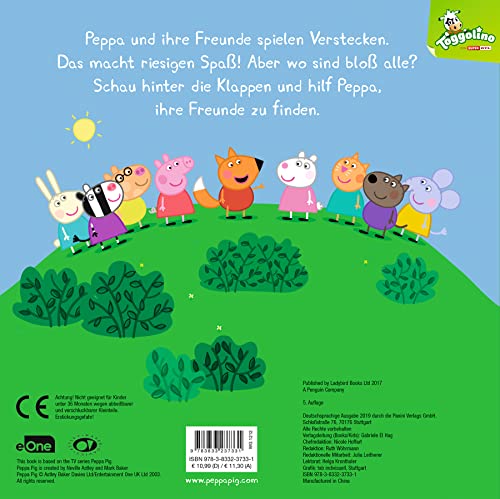 Peppa Pig: Peppa spielt Verstecken - Mein lustiges Klappenbuch: Pappbilderbuch mit Klappen