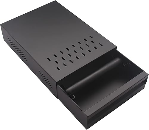 DIBTSA Cajón de caja de café expreso, capacidad de 2.5 L, contenedor desmontable para café, para el hogar, oficina, restaurante y cafetería (negro)