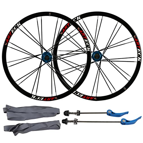 Juego de Ruedas de Bicicleta de 26 Pulgadas Juego de Ruedas de Bicicleta Delanteras y traseras, Llantas de Bicicleta de liberación rápida Rueda de Ciclismo sin cámara Adecuada Cover