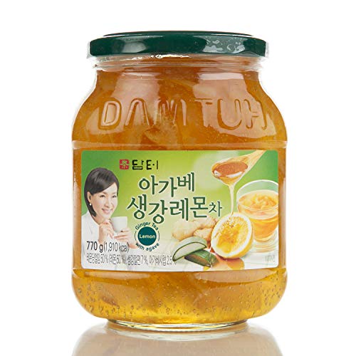 Damtuh Korean Agave Ginger Lemon Tea, Lemon Ginger Tea with Agave, Spread for Breakfast and Snack, Spread for Toast and Pancakes, Lemon Ginger Jam, 27.16 Oz 700g