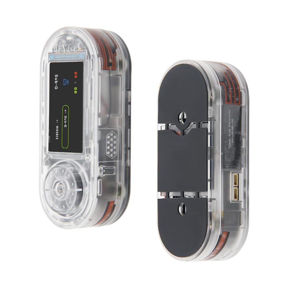 LILYGO T-Embed CC1101 Plus ESP32-S3 Mikrofon TTGO Entwicklungsboard mit 1,9 Zoll ST7789V IPS TFT LCD (transparente Schale)
