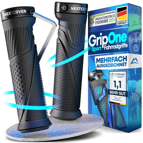 NEXTCOVER Fahrradgriffe ergonomisch mit [Comfort-Grip-Technologie] I Universal Fahrrad- & MTB Griffe I Griffe Fahrrad I Lenkergriffe I Lenkergriffe 2 STK.