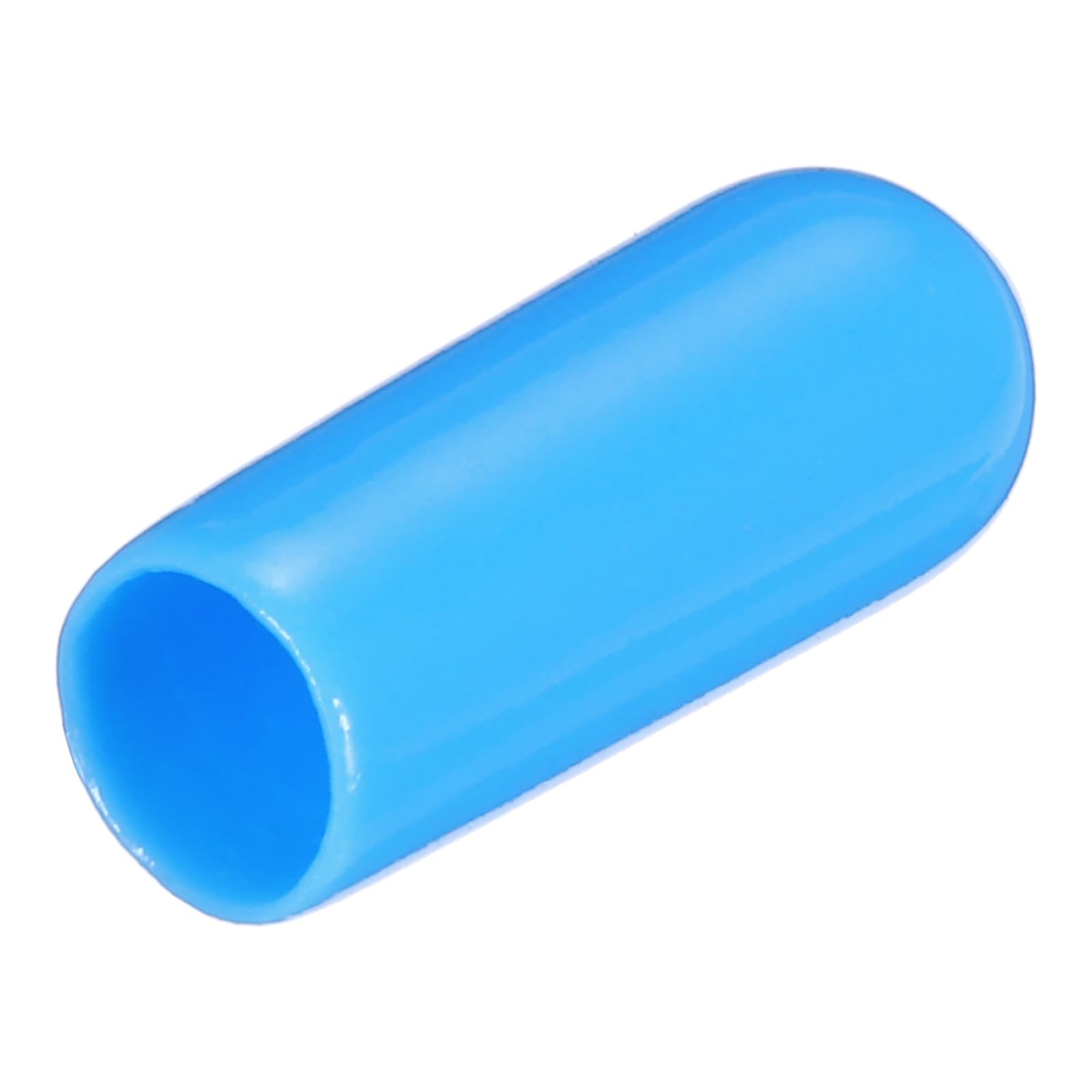 uxcell 20pcs Rubber End Caps 5mm(3/16") ID Vinyl PVC Round Tube Bolt Cap Cover Screw Thread Protectors,Light Blue