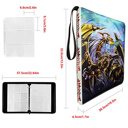 Sabermaster Trading Card Binder For Yugioh, Fits 720 Cards Card Collector Album Holder,With 40 Removable Sleeves Toys Gifts For Boys Girls (3) #TOP1