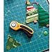 OLFA 60mm Ergonomic Rotary Cutter (RTY-3/DX) - Rotary Fabric Cutter w/Blade Cover & Squeeze Trigger for Quilting, Sewing, Crafts, Replacement Blade: OLFA RB60-1