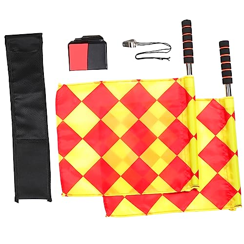 Set de Banderas y Tarjetas para Árbitro de Fútbol
