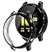 Produktbild wlooo Samsung Galaxy Watch Active2 Hülle 44mm, (2 Stück) 360° Rundum Weiche TPU Bumper Silikon Schutzhülle HD Ultradünne Stoßfest Schutz Case Cover für Galaxy Watch Active 2 44mm (44mm, Schwarz)
