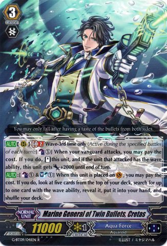 Cardfight!! Vanguard TCG - Marine General of Twin Bullets, Cretas  (G-BT09/041EN)