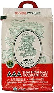 Green Dragon AAA Thai HOM Mali Fragrant Rice, 10 kg