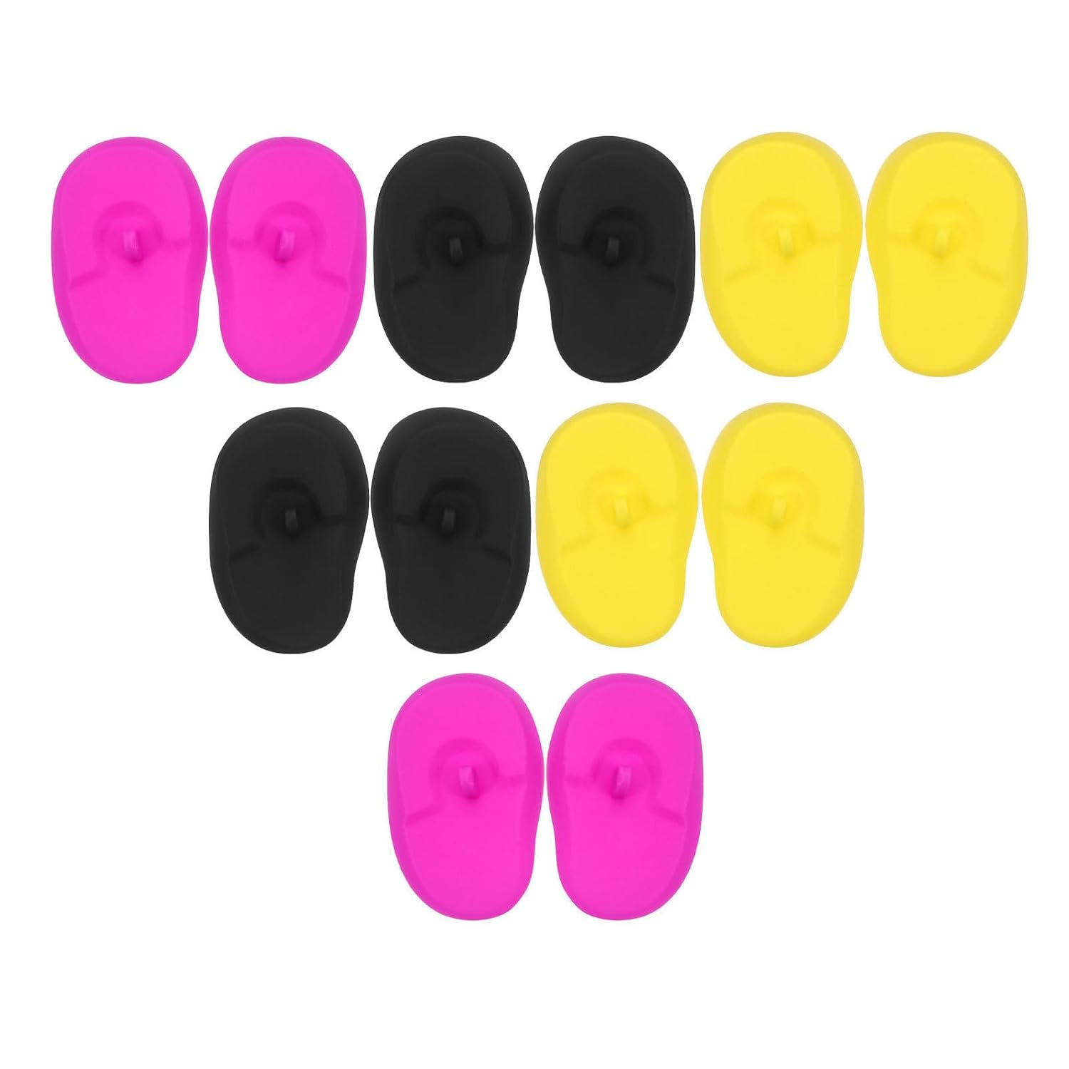 jojofuny 18pcs Silicone Ear Covers for Hair Dye and Heat Protection Waterproof and Reusable Ear Protectors for Salon and Hair Washing