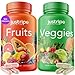 Just Ripe Nutrition Fruits and Veggies Supplement - 90 Fruit and 90 Vegetable Capsules - 100% Whole Natural Superfood - Filled with Vitamins and Minerals - Supports Energy Levels (1 Pack)