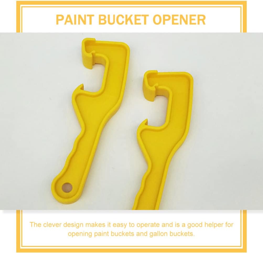 EXCEART 10pcs Paint Bucket Lid Wrench Openers Easy to Carry and Store for Home Garage and Shop Use Efficient Bucket Lid Removal Tool