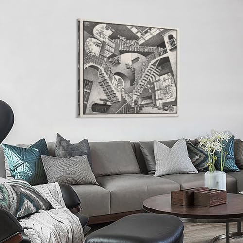 M. C. Escher Théorie de la relativité décoration murale esthétique