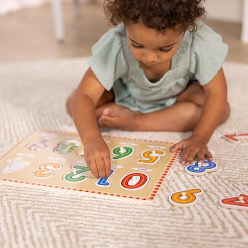 image for Melissa & Doug Melissa & Doug Lift & See Numbers Wooden Peg Puzzle
