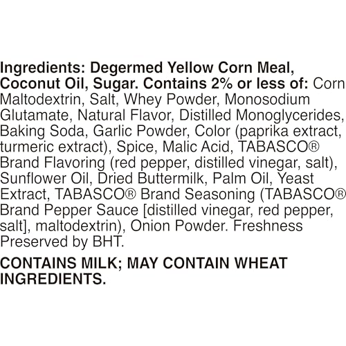 Bugles Tabasco Flavored Crispy Corn Snacks, Hot and Cheesy, Family Size, 14.5 oz image 3