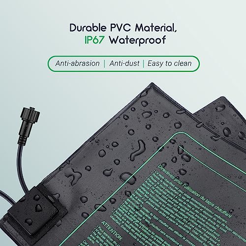 Heizmatte für Pflanzen Luxbird mit Thermostat 30W und 6 Heizmatten