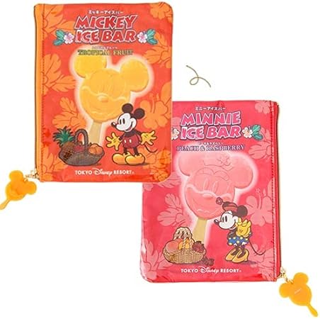 Amazon Co Jp ミッキー ミニー ポーチ 東京ディズニーリゾート限定 パークフードデザイン 21 アイスバーパッケージ ディズニー グッズ お土産 シューズ バッグ