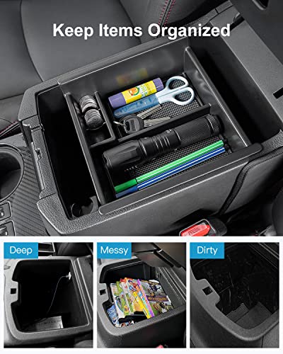 SCITOO Center Console Organizer Tray Interior Accessories Tray Compatible with 2010-2018 for Toyota for 4Runner Armrest Storage Tray - Thumbnail 4