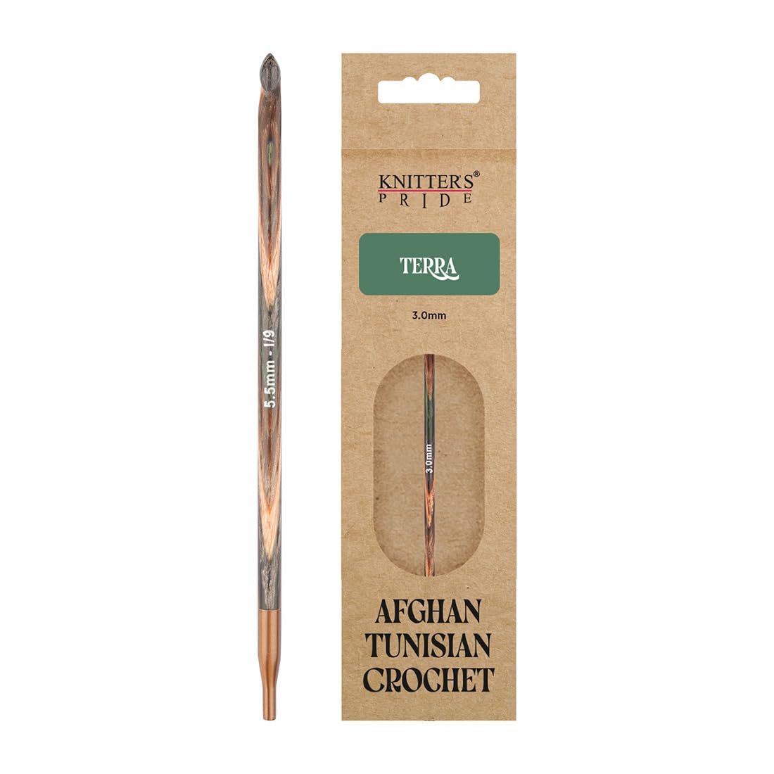 Knitter's Pride Terra Tunisian Crochet Hook 5.5 mm - 1 piece