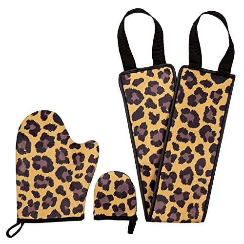 Sun Animal Self Tanning Mitt Kit! Leopard Loving Self Tan Mitt, Face Tanning Glove and Self Tanner Applicator for Back