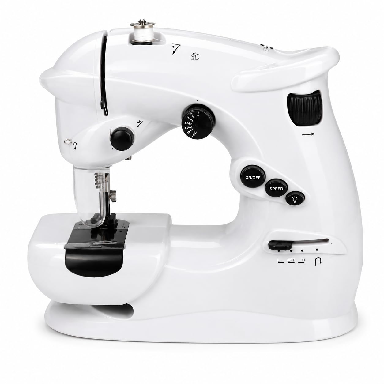 KLACK Máquina de Coser Doméstica 7 Puntadas Doble Hilo