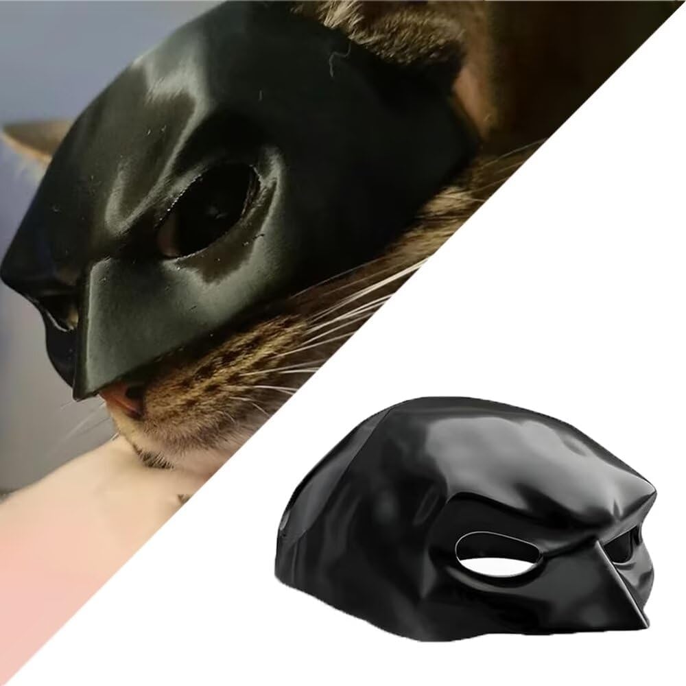 Cat Bat Cosplay Mask Funny Festival Costume Accessory Pet Clothing for All Types of Cats(Large)