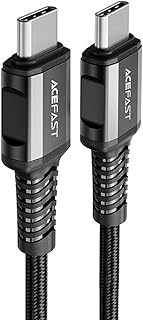 ACEFAST USB-C to USB-C Aluminum Alloy Charging Data Cable 1.2 Meter Black