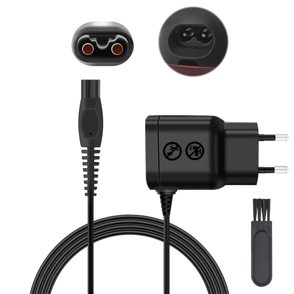 0,8 W 8 V Caricabatterie per Philips HQ850 Rasoio QP2530/QP2630 Adattatore di ricarica compatibile con Norelco Oneblade Rasoio ibrido Cavo di alimentazione