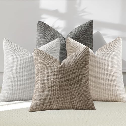 Reviews de Fundas decorativas - los más vendidos. 49 NEOXMERIA 4 Fundas de Cojines Decorativos, Chenille Almohadas Decorativas para Cama, Funda para Cojines de Sala, Cojines Decorativos Sala Modernos para Sala, sofá, Sala de Estar,...