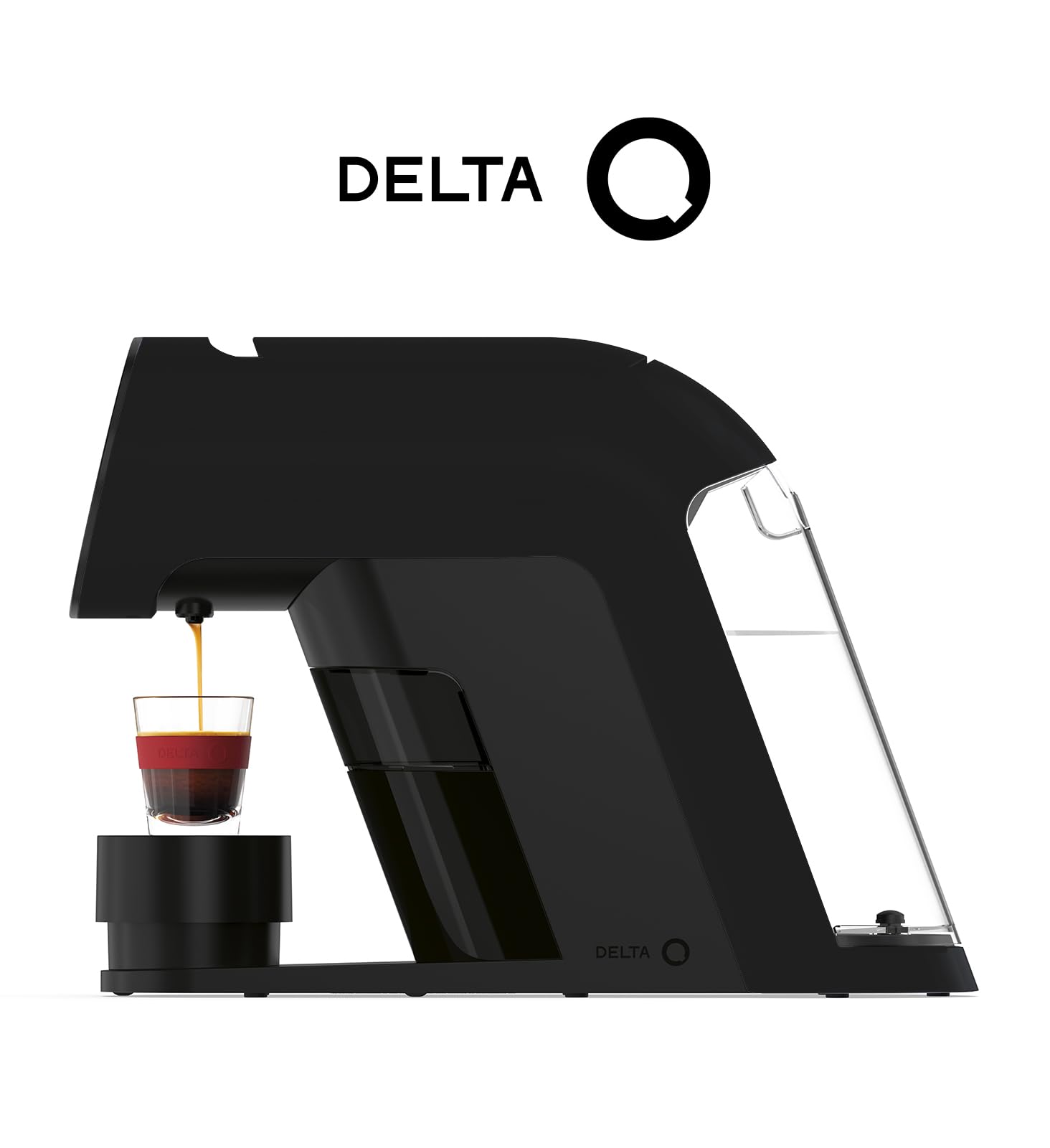 Delta Q | Cafetera Cápsulas IconiQ Negra + 60 Cápsulas Café | Inluye 40 Intensidad 10 + 10 Descafeinado + 10 Café con Canela