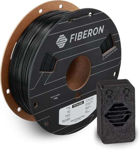Image of Polymaker Fiberon PETG-ESD Filament 1.75mm Black 1kg - Electrostatic Discharge Safe, Tough PETG 3D Printer Filament for Electronics Industry