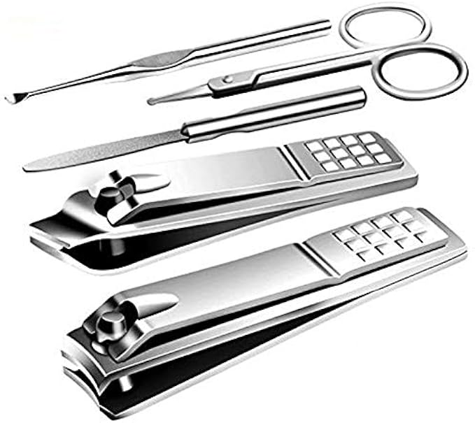 Women' Manicure Set Pedicure Kit Nail Clippers Set Fingernail Clipper Set Ingrown Toenail Nail Kit Scissor Nail Trimmer Kit 15 in 1 Travel Nail Kit Care Grooming Tools with Fine Case Gift (Pink 15)