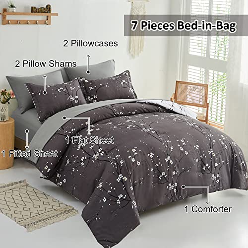 WONGS BEDDING Comforter Set edredón de microfibra premium con acabados de lujo 4