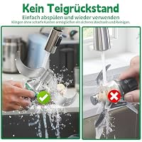 Teigmesser für Thermomix TM7 TM6 TM5, Edelstahl Teigmischmesser, Kein Teig-Rückstand, Schnelle Reinigung des Teigmessers, Mixmesser Ersatz Zubehör für Thermomix TM7 TM6 TM5 Küchenmaschine – Ansicht 6