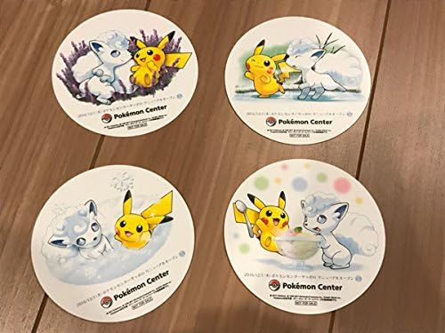Amazon ポケモンセンター特典 サッポロ アローラロコンとゆきまつり コースター4種セット アイドル 芸能人グッズ 通販
