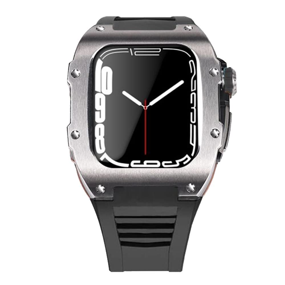 Kit de modification en titane pour Apple Watch 7 45mm bracelet luxe - 8