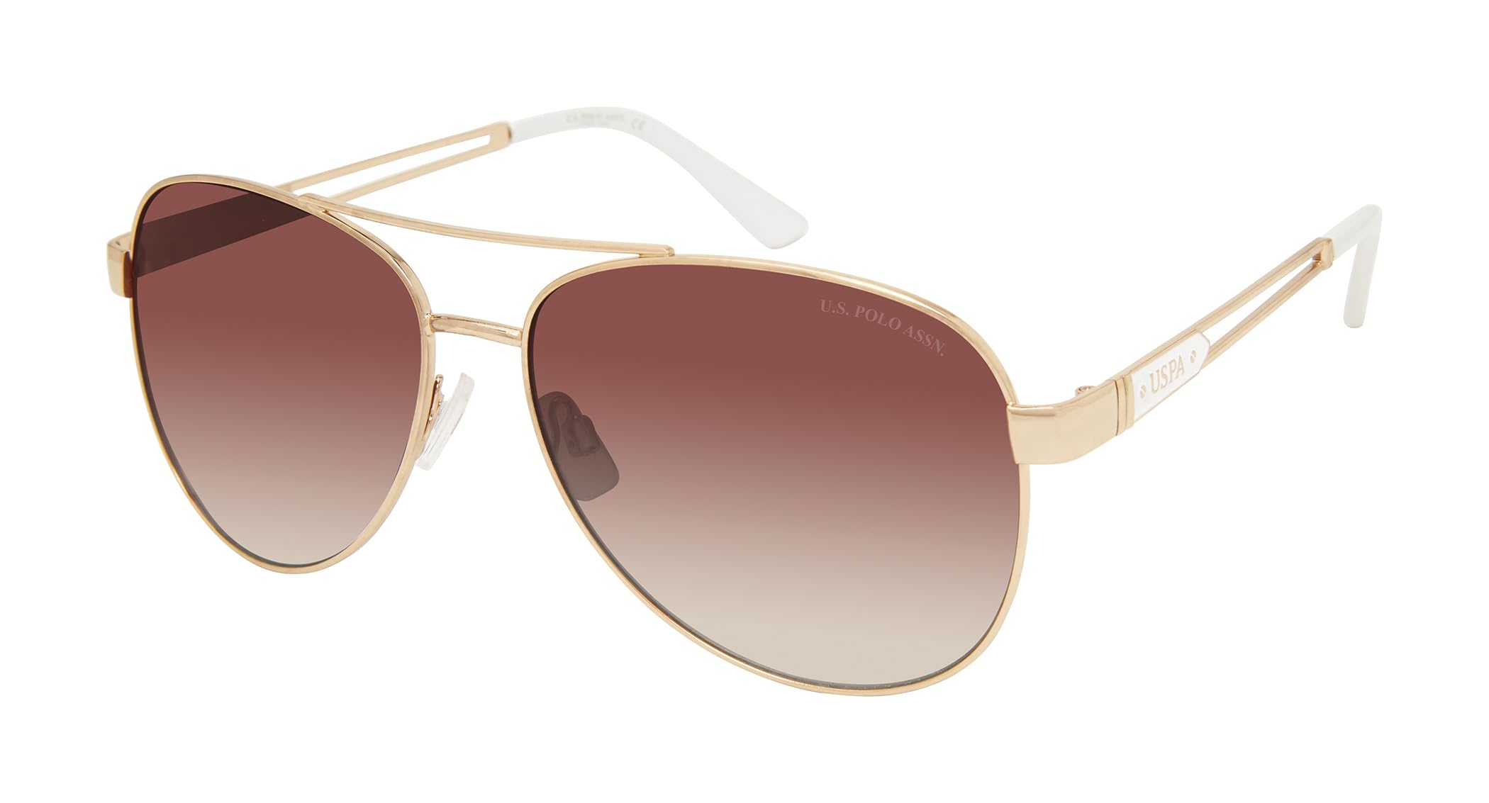 U.S. Polo Assn.womens Pa5081 Metal Uv400 Protective Aviator Sunglasses. Classic Gifts for Women, 60 Mm Pilot Sunglasses