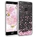 Produktbild kwmobile Huawei P10 Lite Hülle - Handyhülle für Huawei P10 Lite - Handy Case in Kirschblütenblätter Design Rosa Dunkelbraun Transparent