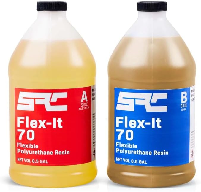 Flex-It 70 Flexible Urethane Casting Resin, 1 Gallon, High Tear Strength, Ideal for Seals, Gaskets, Molds, Models, Prototypes, Durable Resin for Epoxy Projects, Arts and Crafts, DIY Casting