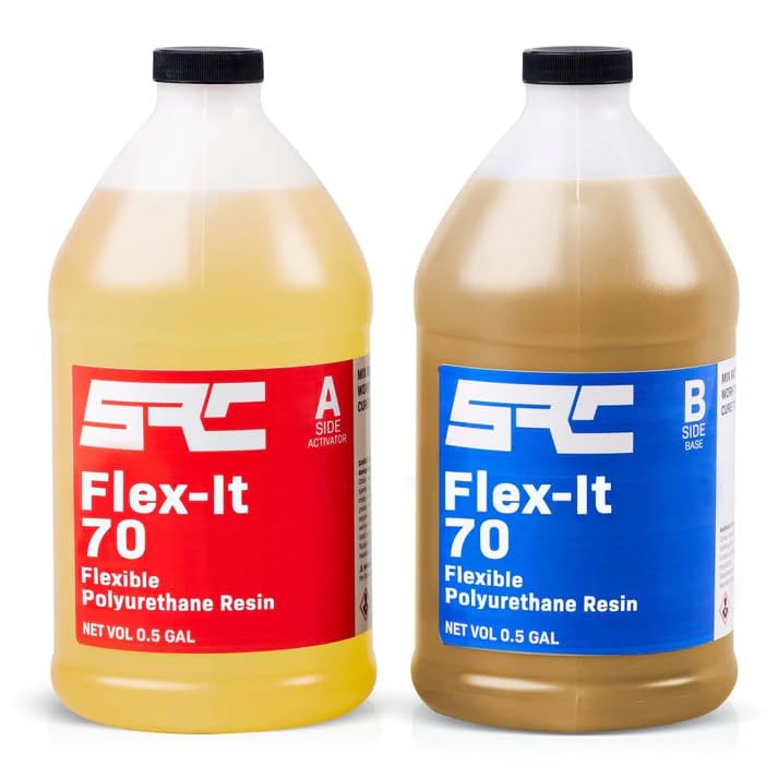 SPRESIN Flex-It 70 Flexible Urethane Casting Resin, 1 Gallon, High Tear Strength, Ideal for Seals, Gaskets, Molds, Models, Prototypes, Durable Resin for Epoxy Projects, Arts and Crafts, DIY Casting