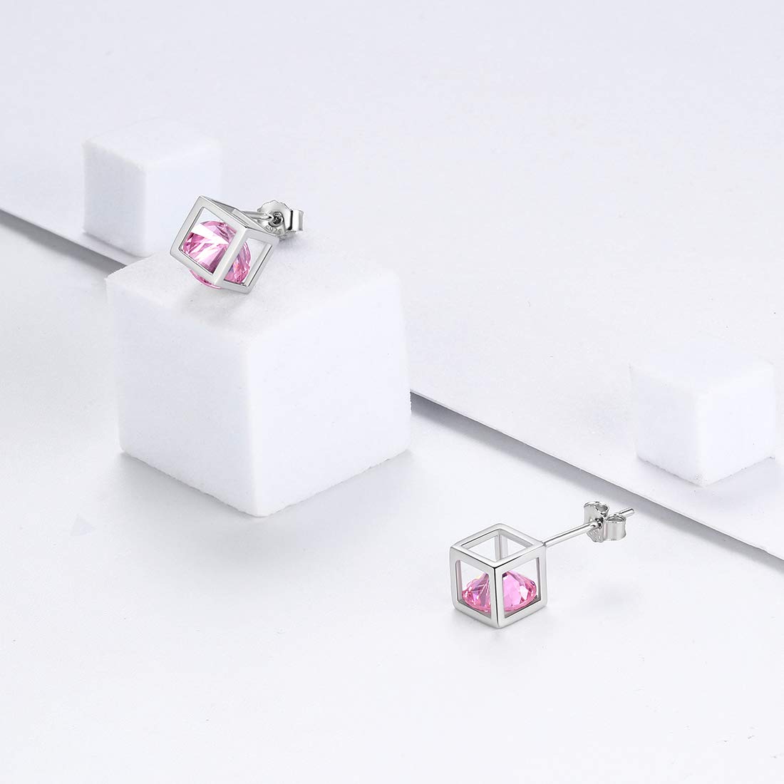 Aurora Tears Set di gioielli in argento Sterling 925 con pietra portafortuna per donne e ragazze, cristallo, opale