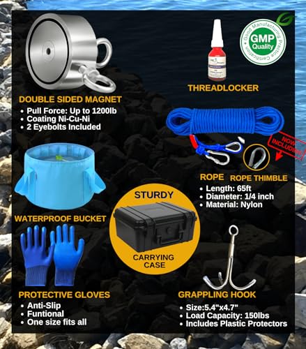 Logui Projects 11 1200 Lb Magnet Fishing Kit thumb #3