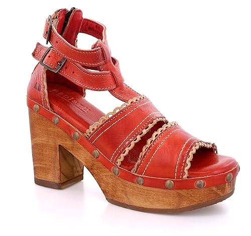 Bed Stu Sloan Leather Platform Sandals (Monarch) Medium, 10 Size Runs Small