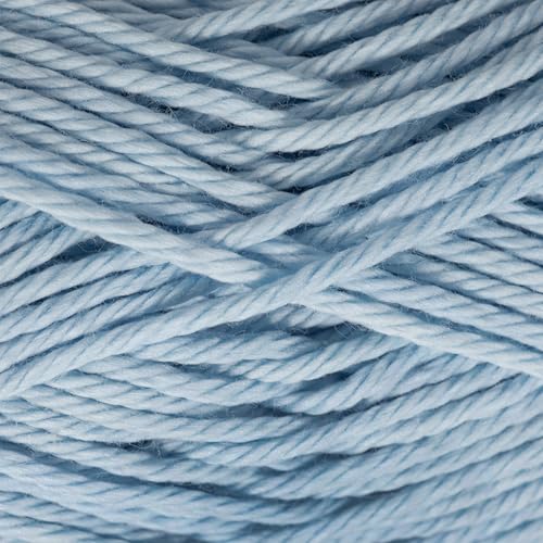 Image of Estako Royal Cotton, 100% Mercerized Giza Cotton Yarn, Soft, Super Fino 1 for Crochet and Knitting 1.76 Oz (50g) / 137 Yrds (125m) (5074 - Baby Blue)