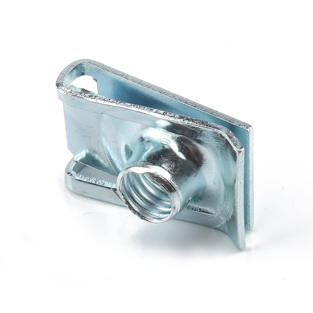 Tuerca de Clip de Rosca M8, 10 Unidades - M4, M5, M6, M8 - Chapa de Acero Inoxidable, Tipo U, Clips de Sujeción, Panel, Chapa - Para Coche, Moto