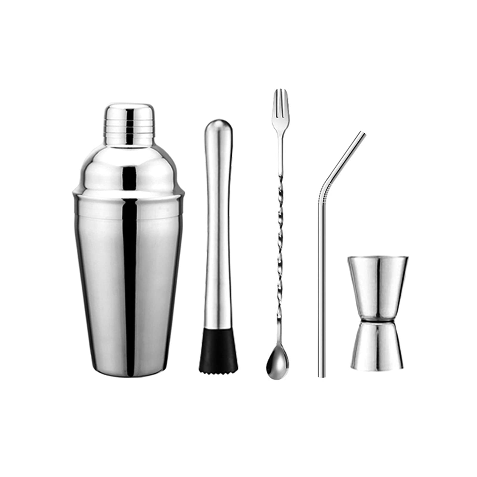 Coctelera para cócteles y kit de bartending con acero inoxidable duradero