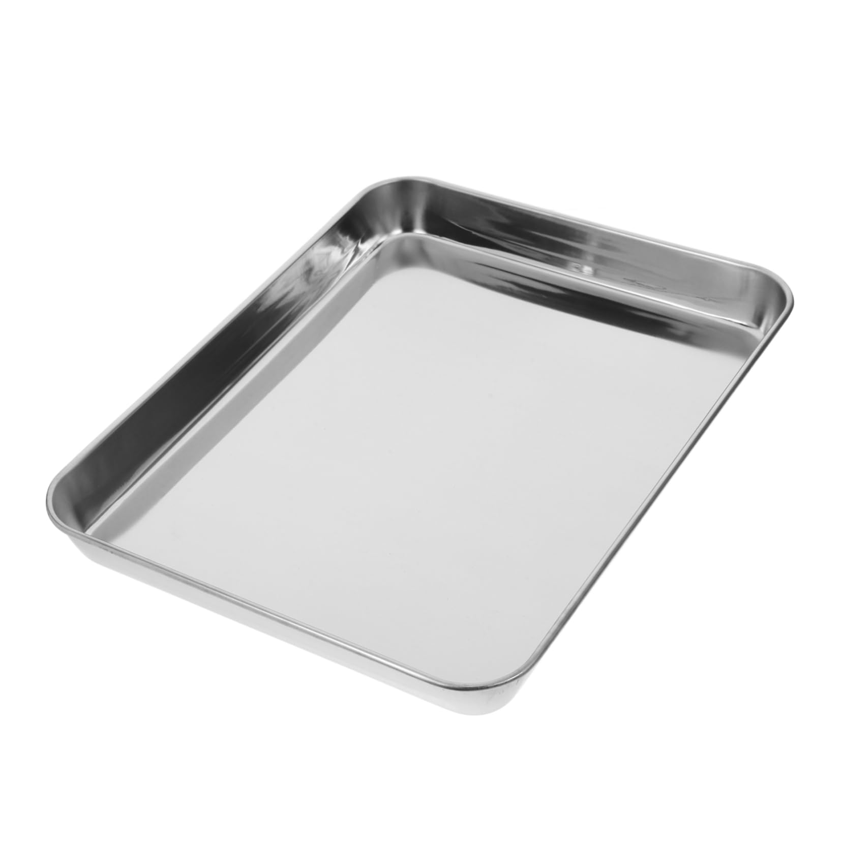 Vassoio Medico Piatto in Acciaio Inox Argento 1 Pezzo